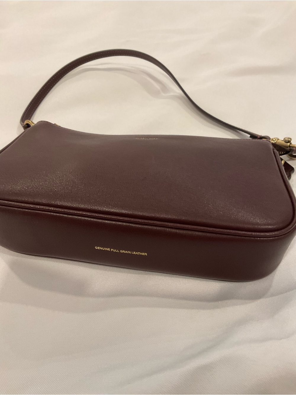 Coach Plum Leather Wristlet Clutch with Gold Hardware - Picture 12 of 15